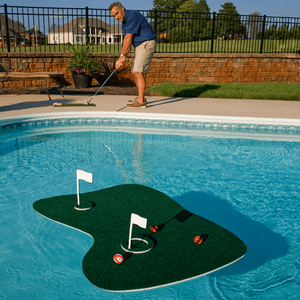 Floating Golf Green Swimming Pool Game With Golf Balls By Blue Wave