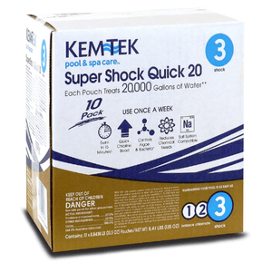 Kem-Tek 10-Pack Super Shock Quick 20 For Swimming Pools