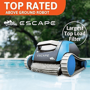 Dolphin Escape Robotic Above Ground Pool Cleaner With Hyperbrush Active Scrubbing