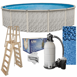 21-foot x 52-inches Meadows Round Complete Above Ground Swimming Pool Kit