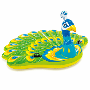 Giant Peacock Inflatable Island Durable Swimming Pool Float By Intex