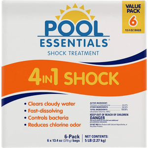 Pool Essentials Shock Treatment 6 Pack (13.4 oz Bags)