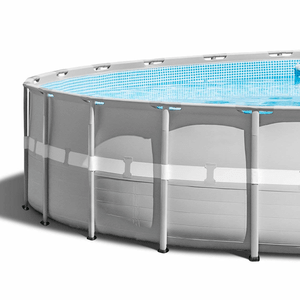 Intex 26ft x 52in Ultra Frame Above Ground Swimming Pool Set With Pump & Ladder