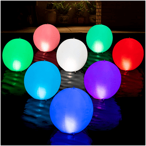 Solar Powered Floating Pool Lights Pack Of 2 LED Color Changing Lights